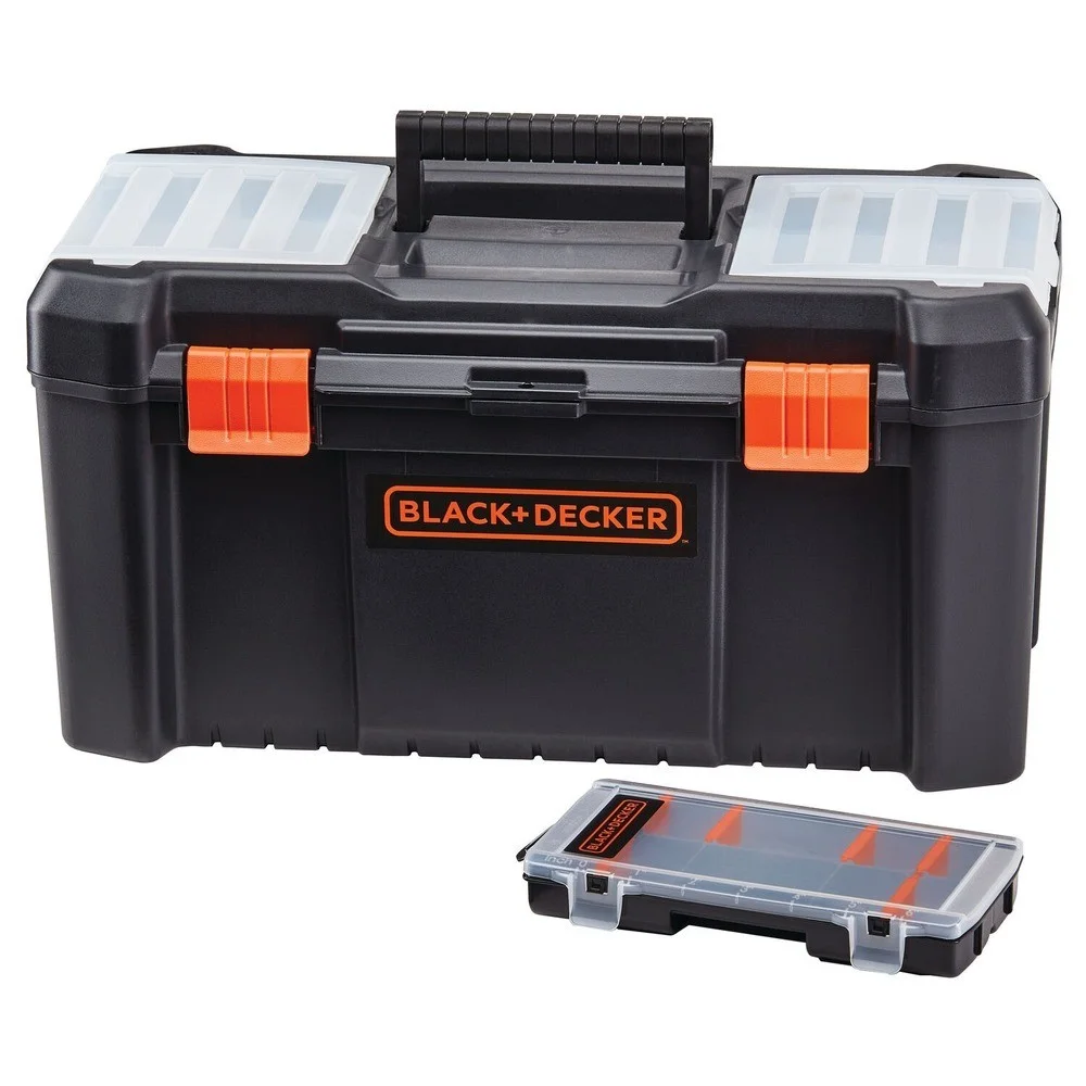 

Новый органайзер-ящик для инструментов Black & Decker BDST60096AEV на 10 отделений, 16 дюймов