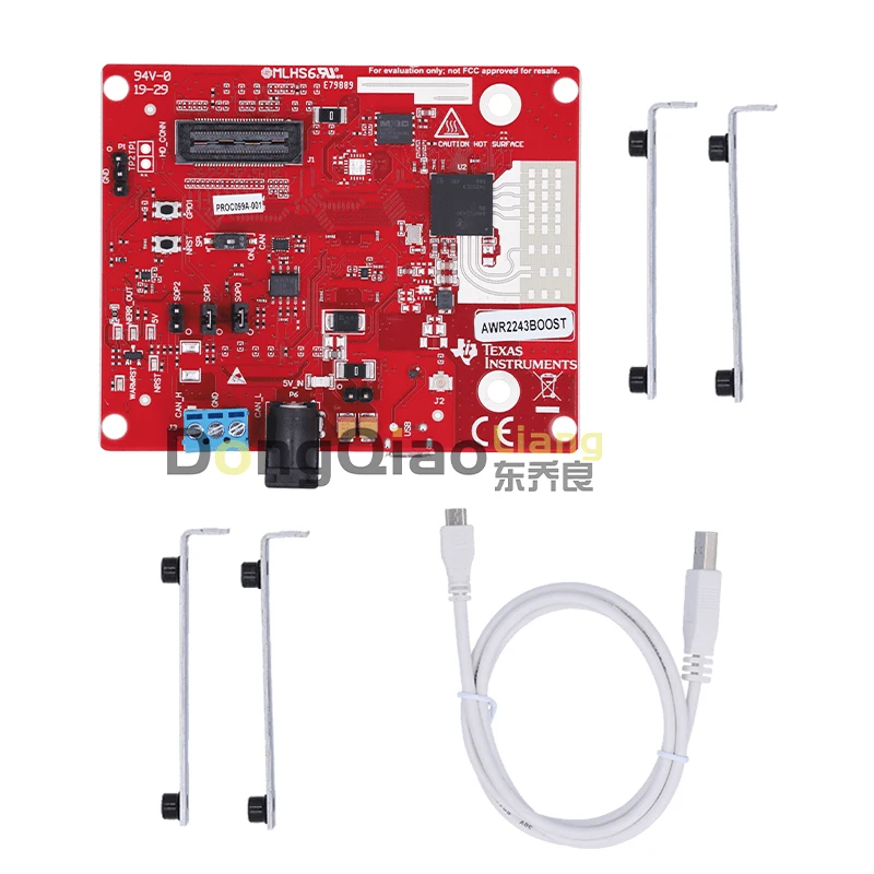 For the AWR2243BOOST millimetre-wave sensor 76/81 GHz high-performance automotive MMIC evaluation module