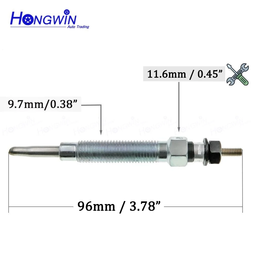 Ignition Glow Plugs Heater 3671042000 MD077167 For Hyundai H-1 H100 2.5 2.6 Mitsubishi L300 L200 Pajero Nissan Pick-Up 2.7 82-10