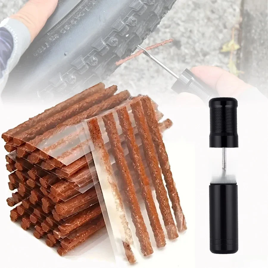 AliExpress Vacuum Tire Repair Kit,Featuring a Portable Emergency Drill Bit And Rubber Strips for Bicycle Tire Repair Kit