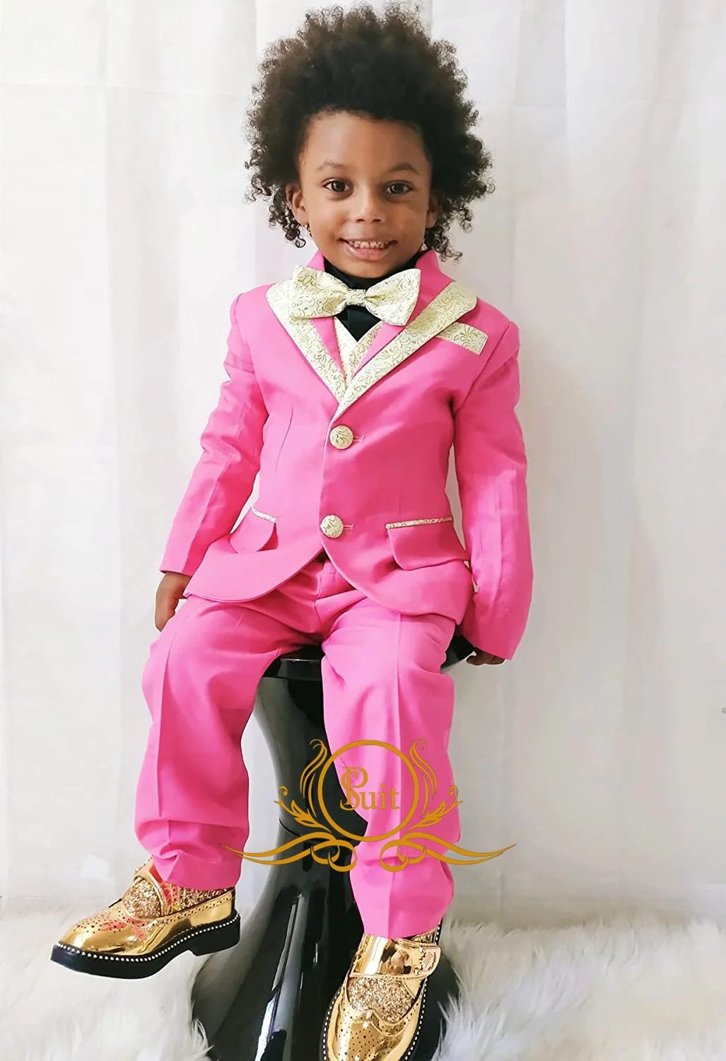 Boys Suit Wedding Tuxedo Kids Jacket Pants Vest 3 Piece Fashion Clothes Child Slim Fit Blazer Set