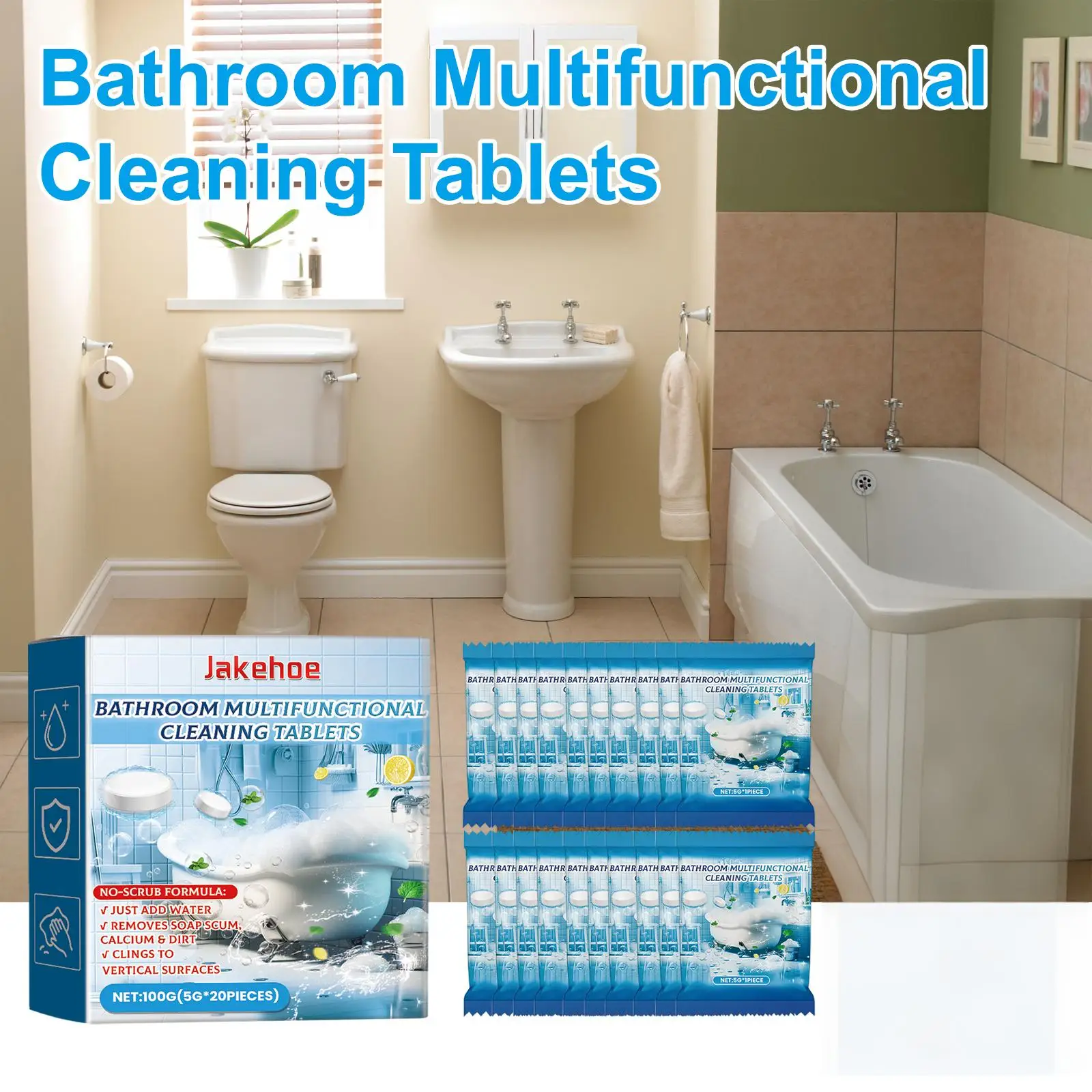 Jakehoe salle de bain détartrant et réparation peinture série mousse propre teimace saleté baignoire toilette carreaux de céramique restaurer salle de bain nettoyant