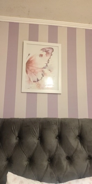 Peel and Stick Striped Wallpaper, Self - Adhesive Removable Wall Decor, Available in Multiple Colors and Sizes photo review