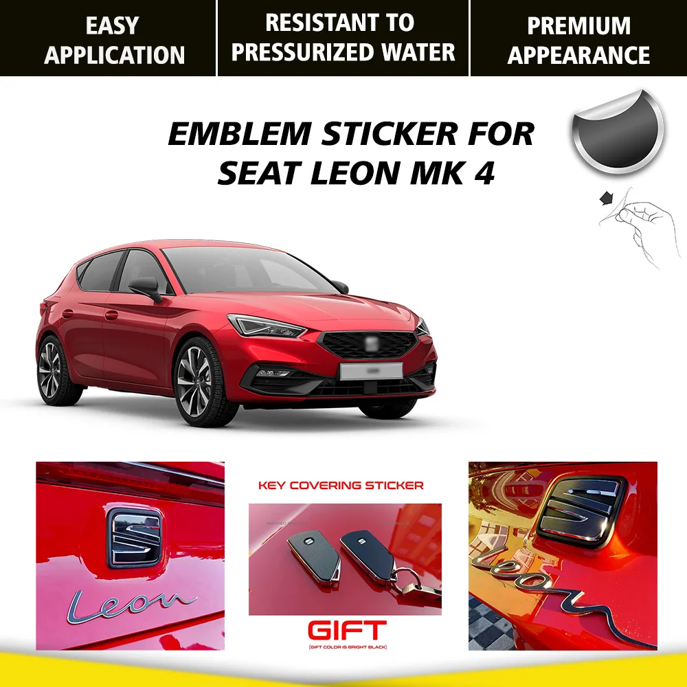 

Emblem Sticker Coating Set-Vienniyl Sticker-Washing and Pressure Waterproof Seat Leon MK4