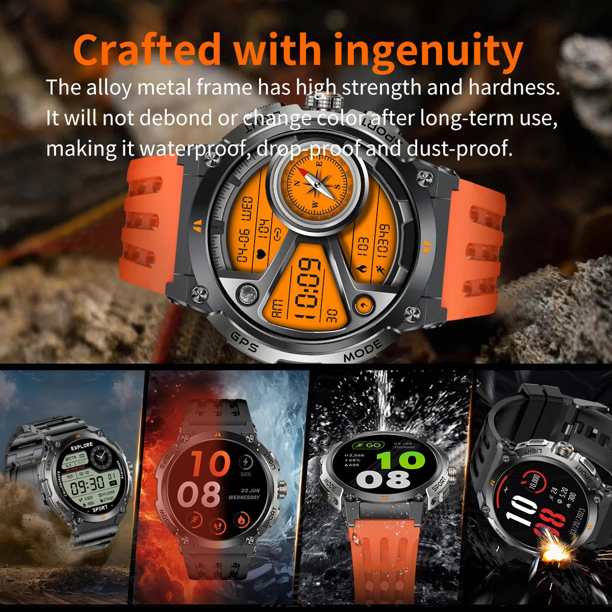 VWAR GPS Smart Watch with 1.43" Display