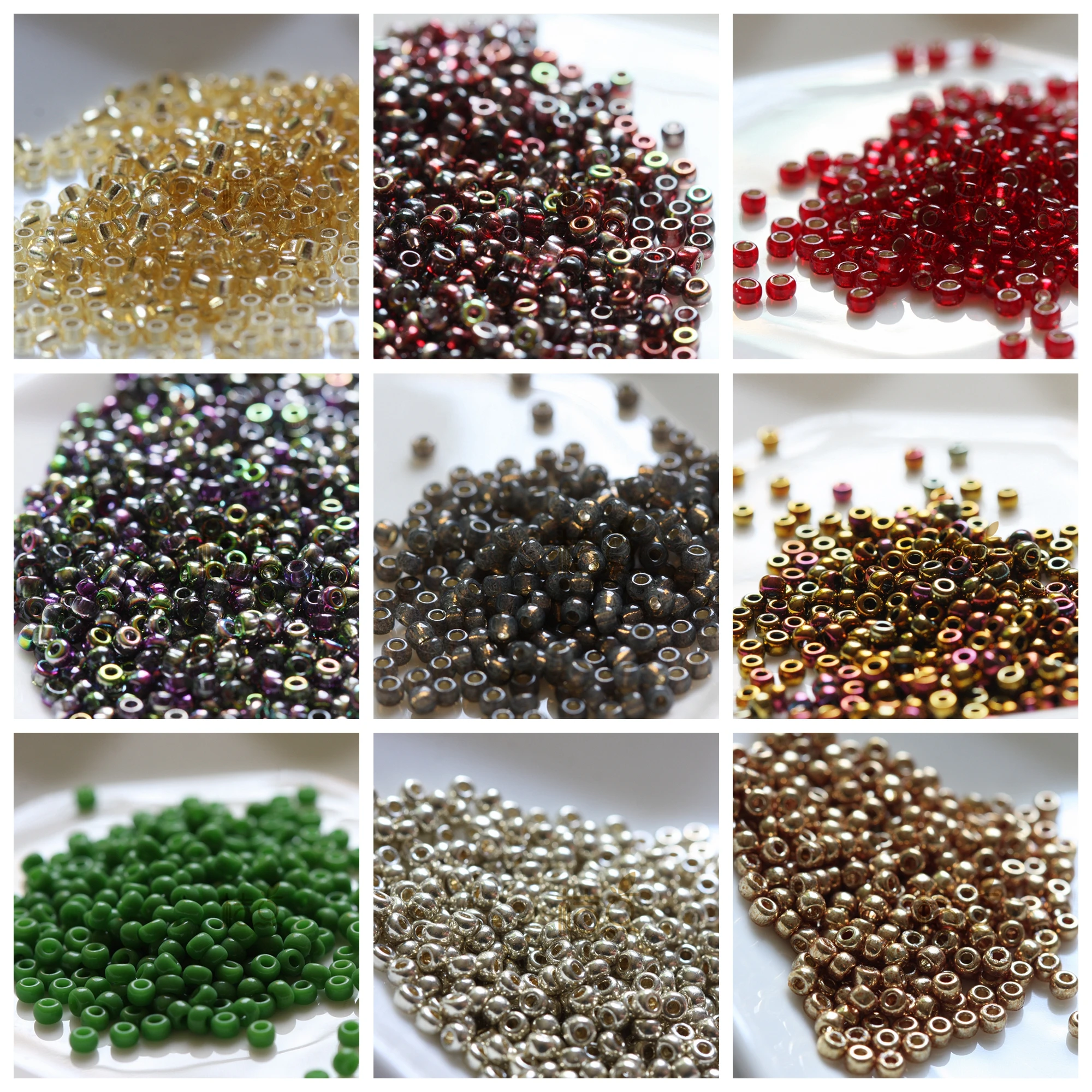 10 Grams Japanese Miyuki 8/0 Seed Beads - 3mm (8M3)