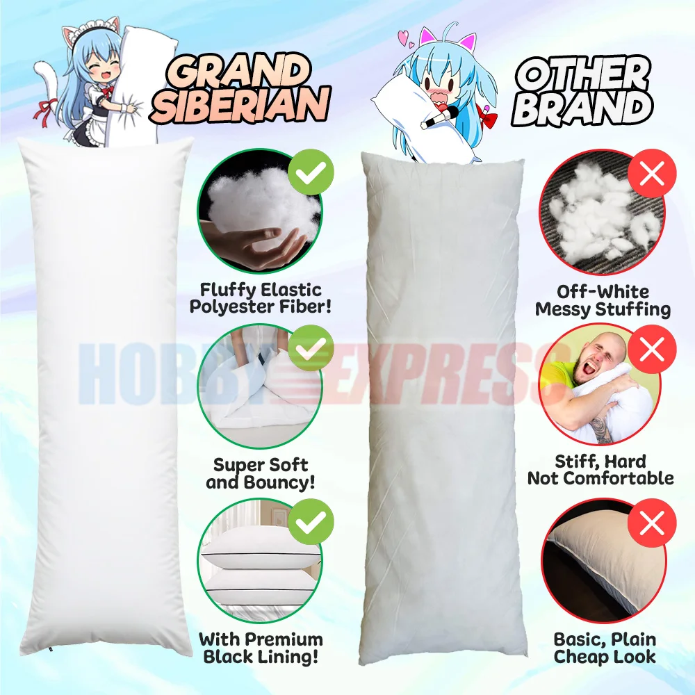 Dakimakura Hugging Body Pillow 150x50cm Long Cotton Inner Filling Rectangle Cushion Sleep Rectangle Insert Interior Down Pillow