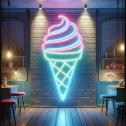 Ice Cream LED Neon Light | Wall Hangings Decor for Home, Bar neon sign, Kitchen neon sign