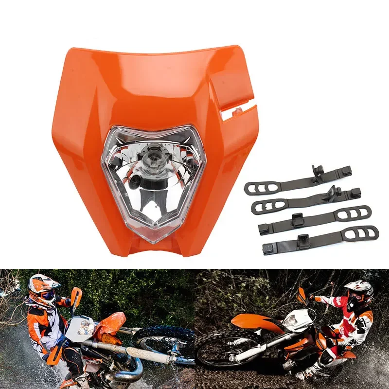 AliExpress PowerMotor Motorcycle Headlight Plate for KTM EXC EXCF SX XC XCF 125 To 500 Universal Dirt Bike Enduro Motocross Supermoto Headlamp Mask
