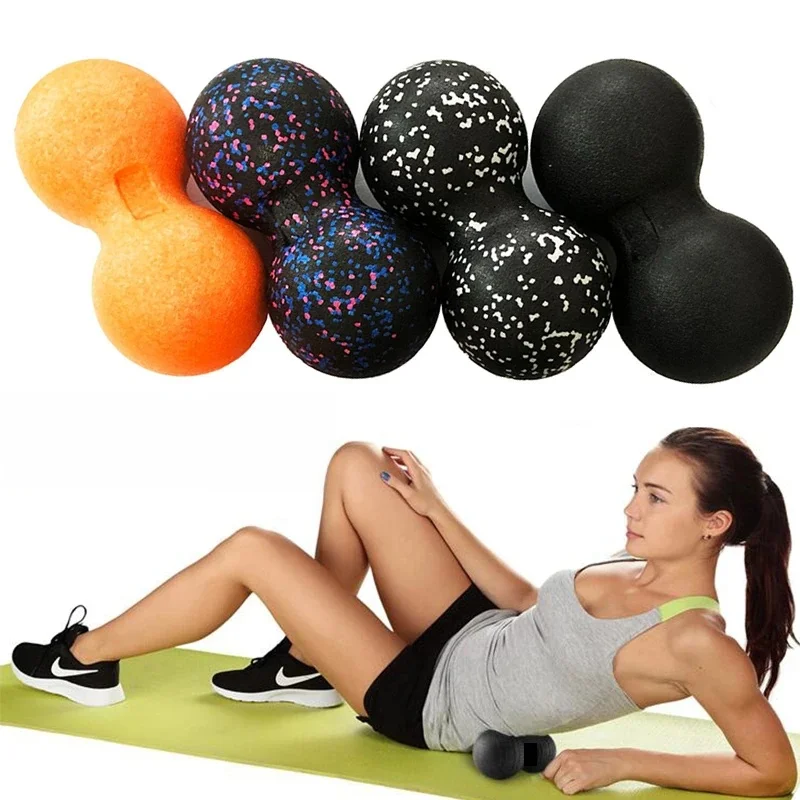 24*12CM piłka do masażu EPP Fitness Peanut powięź piłka Lacrosse idealne na podeszwowe zapalenie powięzi, punkt wyzwalania, głębokie tkanki — zdjęcie 2