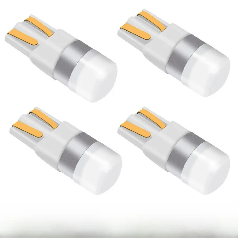 4 szt. Super Jasne 3030 SMD T10 LED W5W Lampki do wnętrza samochodu, oświetlenie przestrzeni, lampka do czytania, 12 szt. żarówek do drzwi pojazdu, akcesoria, białe 6000K — 2