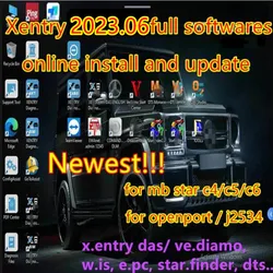 Logiciel complet xentry 2023.06, installation à distance gratuite, activation pour outil de diagnostic automatique, MB STAR SD C4 C5 C6 Openport 2.0 xentry soft