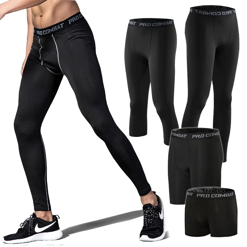 Sports Leggings for Men, Stable Compression Twear, Quick Dry, fitness plus pants top, underwear, running training Strech pants top