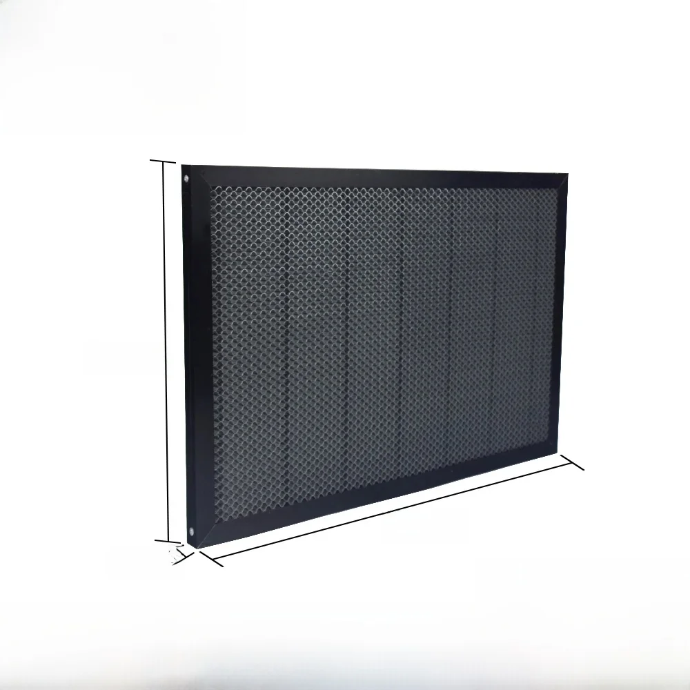 Table de travail en acier accent d'abeille, plate-forme de planche, pièces laser, graveur laser CO2, machine de découpe, 600x900mm