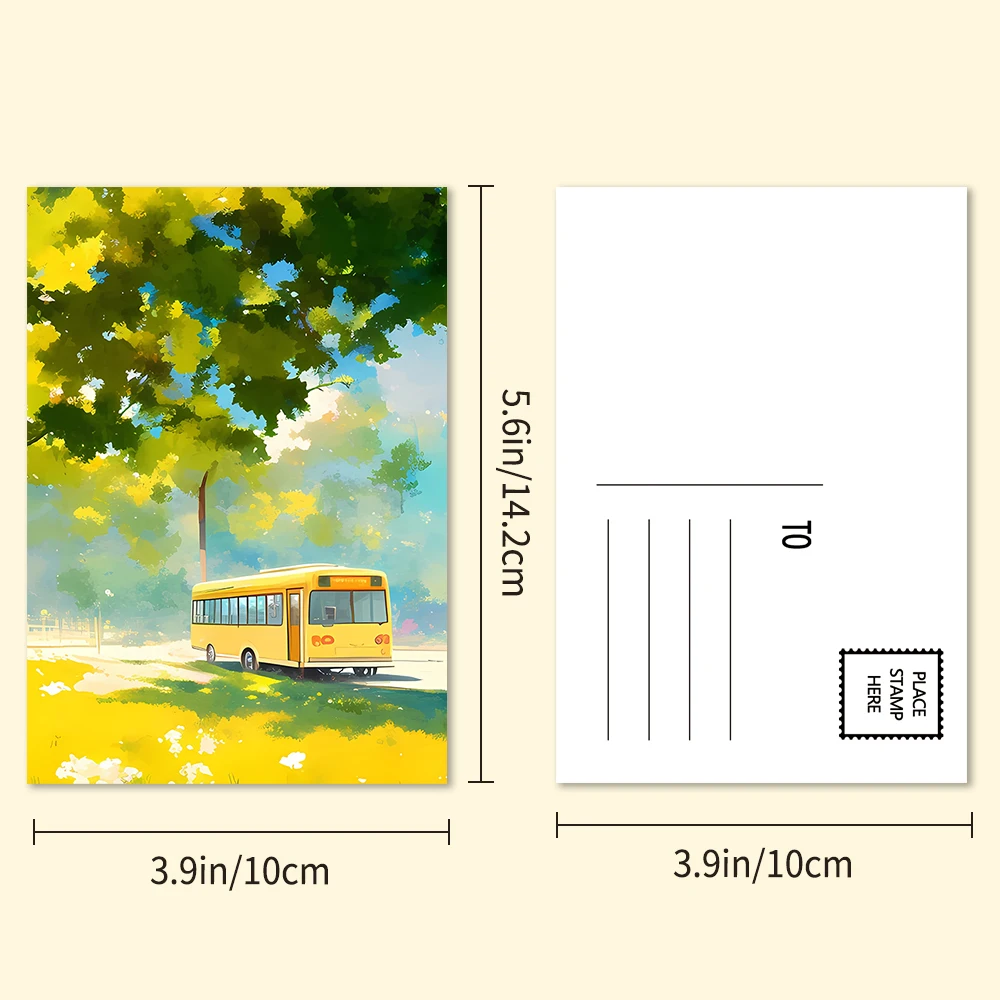 32 Stück, Postkarten für Frühling und Sommer, Heilung und Verträumung, Wandaufkleber, Postkarten, Grußkarten, DIY-Postkarten, Deko