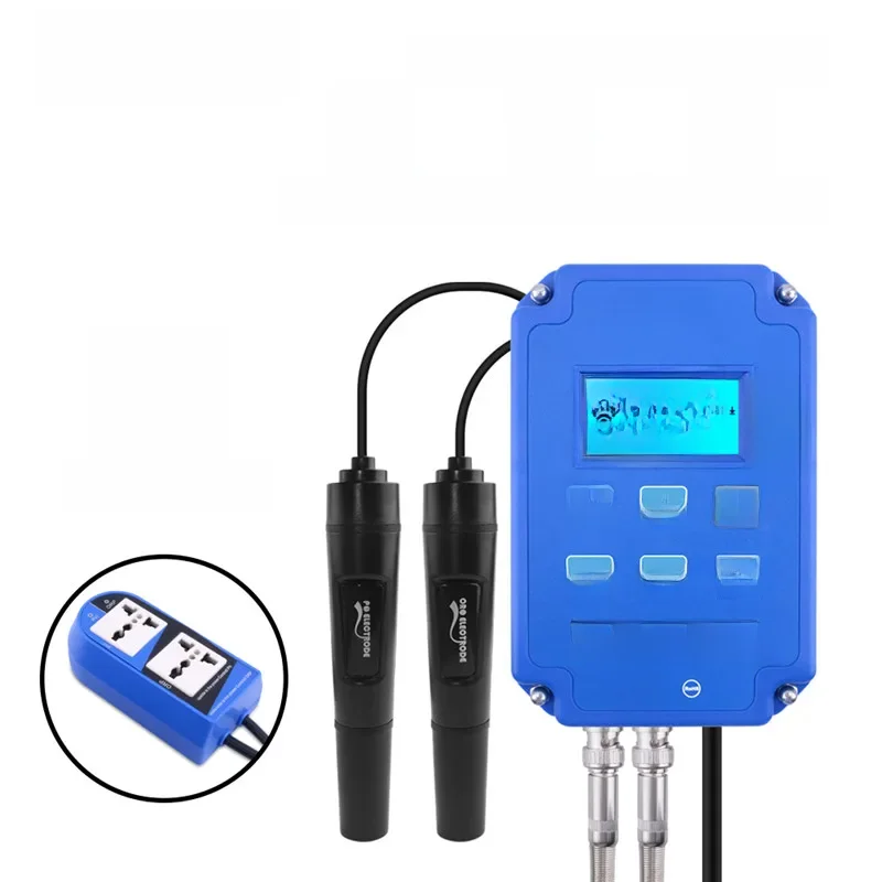 Yieryi Digitaler PH WiFi ORP Redox 2-in-1-Controller, Monitor, Ausgangsleistungssteuerung, Elektrodensonde, BNC für Aquarien