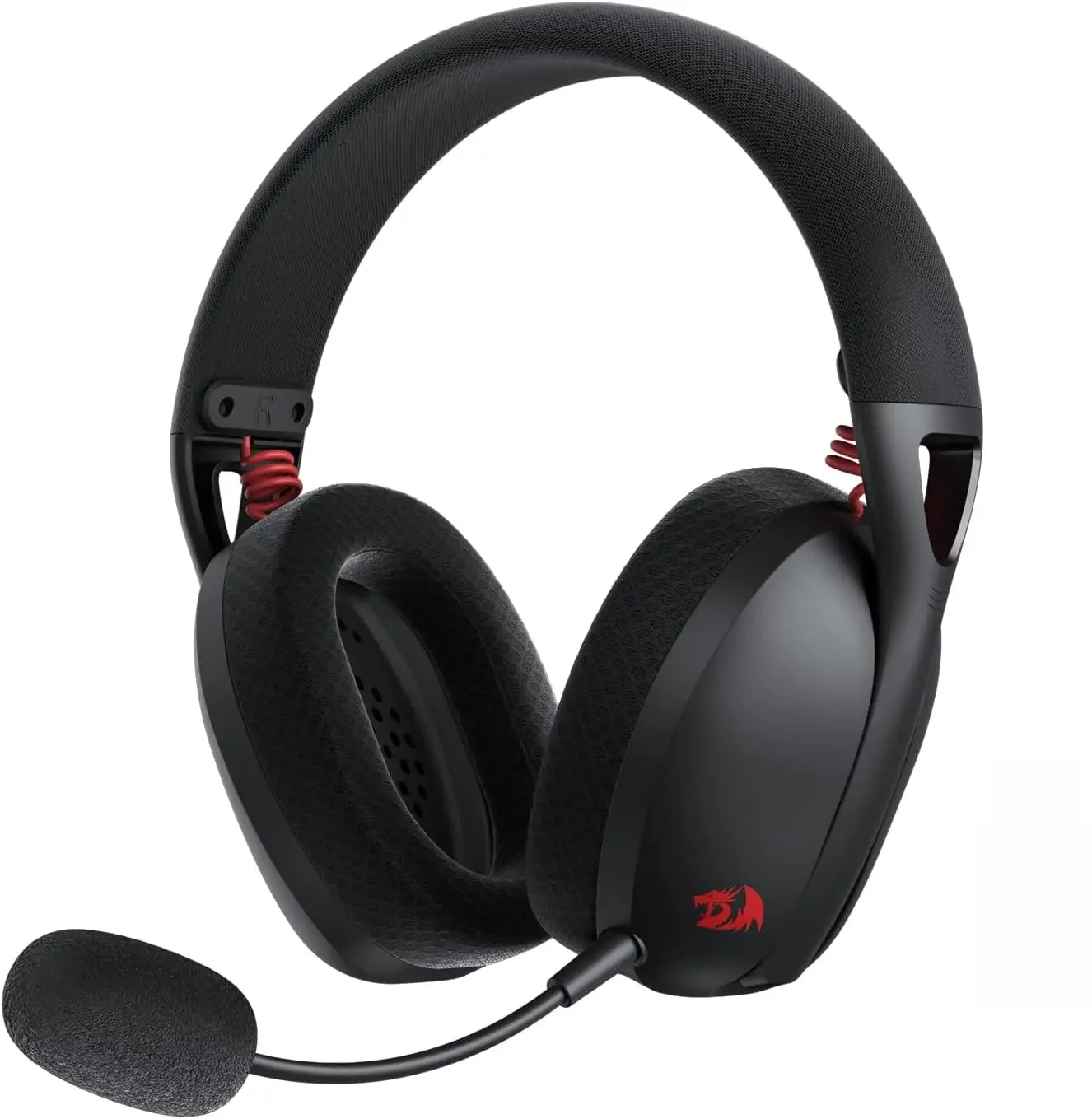 Redragon-H848 Auricular para jogos sem fio Bluetooth, Som Surround 7.1 leve, Drivers de 40mm,