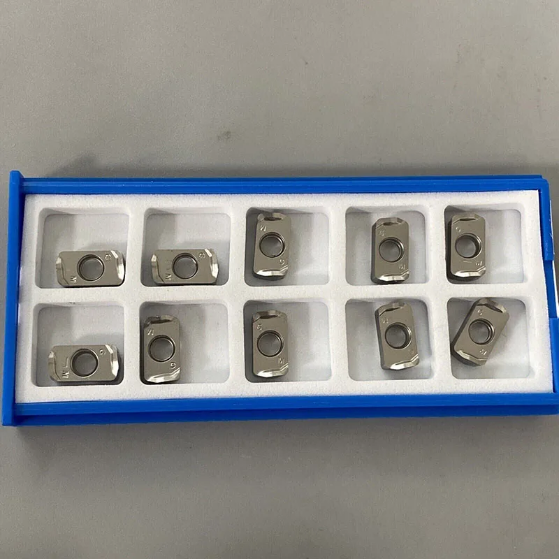 10PCS LOGU 030310ER Turning insert LOGU030310ER-GM carbide double-sided fast feed cutting insert cutting tool LOGU030310ER-GM