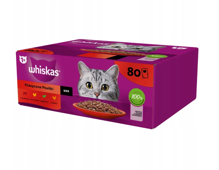 WHISKAS MIX OF TASTE SAUCE KARMA COT SLUX 80x85g