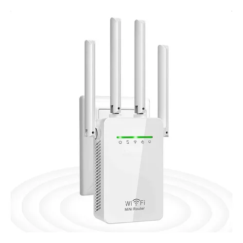 Repetidor Wifi 2800m 4 Antenas Amplificador De Sinal