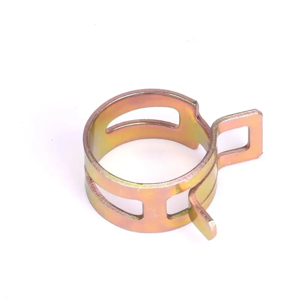 Collier de serrage à ressort galvanisé en acier au manganèse 65MN, diamètre intérieur 4mm-22mm, force brute, boucle en acier élastique, cerceau de tuyau d'eau, 10 pièces