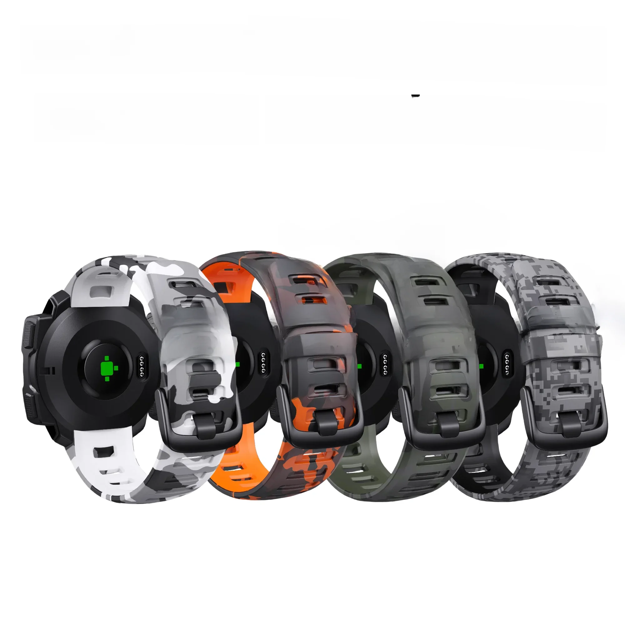 Silikonowy pasek do zegarka dla serii Garmin Instinct - Instinct, Instinct 2, i Instinct 2 Solar - Pasek zamienny w stylu e-sportowym. — zdjęcie 2