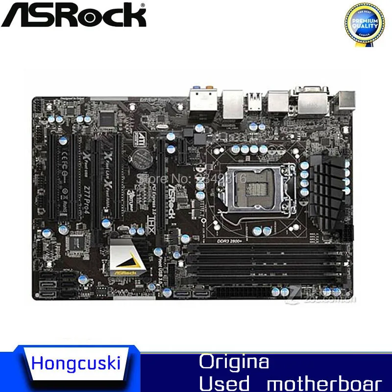 Used For ASRock Z77 Pro4 Desktop Board Z77 Motherboard Slot LGA1155 DDR3 SATA3 USB3.0 Support I7 3770K