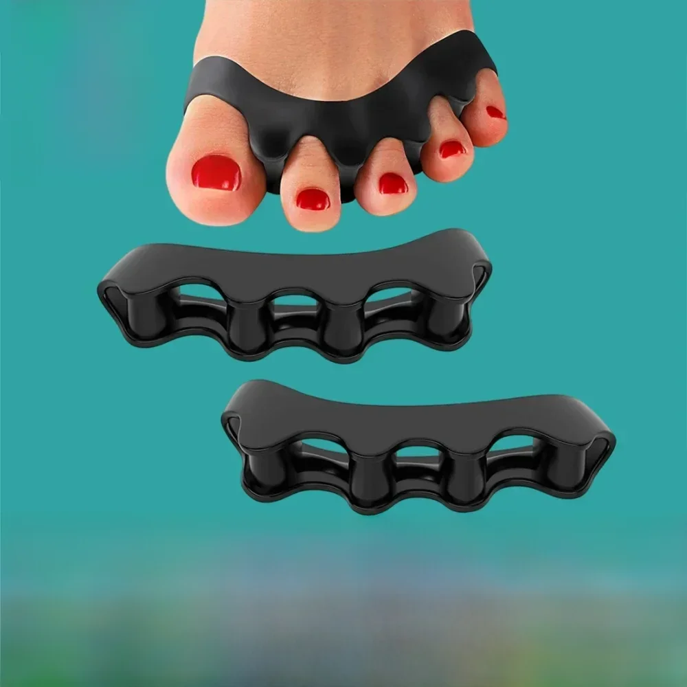 Séparateur d'orteils en Silicone, 1 paire, correcteur d'oignon, marteau, matériau en Silicone souple pour la séparation des orteils, outil de soins des pieds