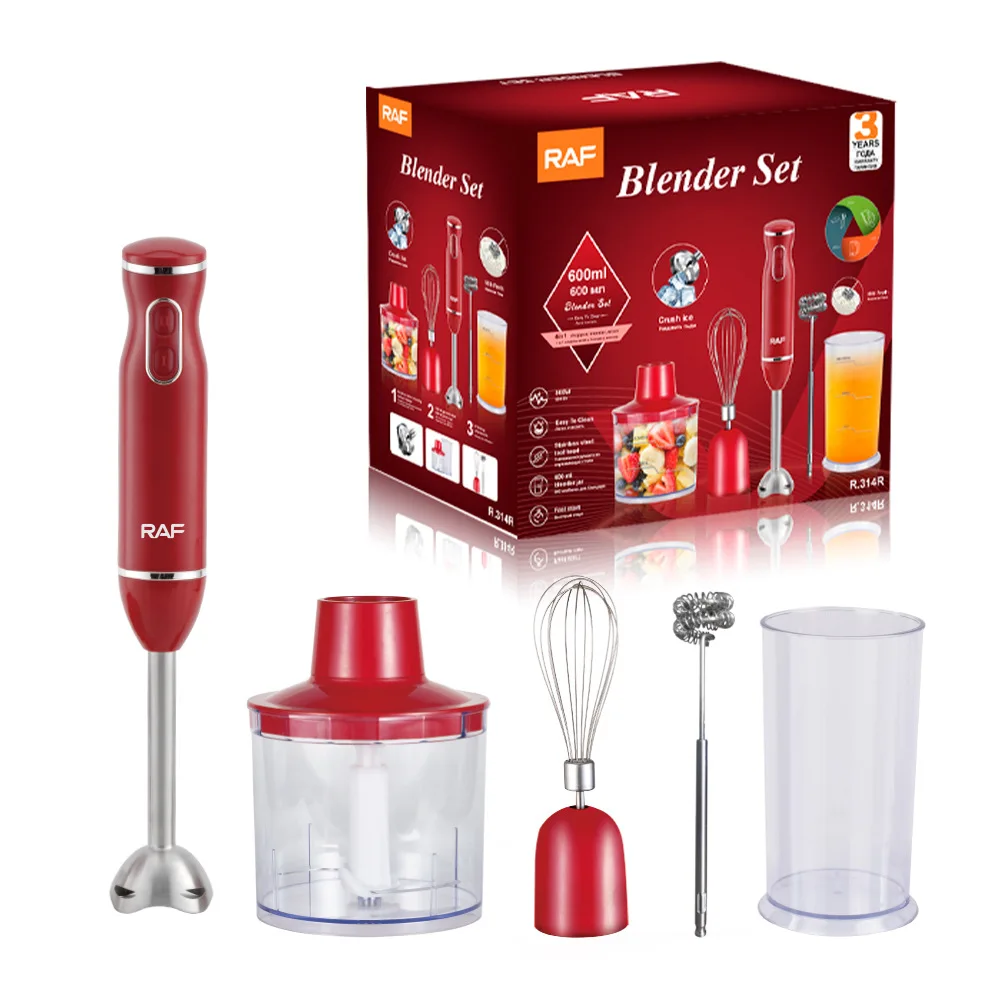 Electric Hand Held Stick Blender 5-in-1 Multi-Purpose Immersion Hand Blender,Stainless Steel Blades,Home & Kitchen,800W