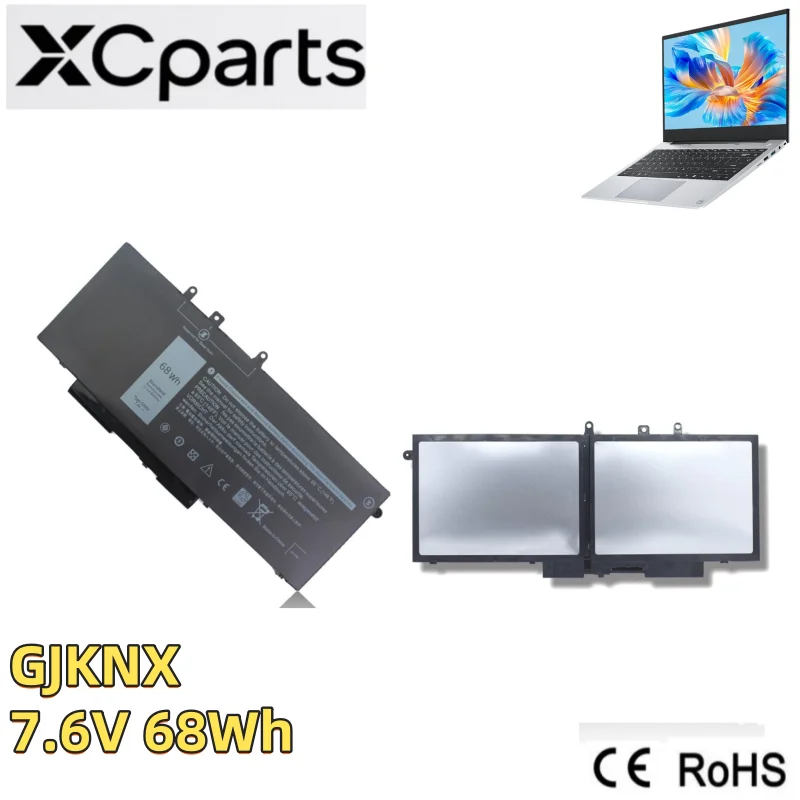 

New GJKNX Laptop Battery 7.6V 68Wh For Dell Latitude E5480 5580 5490 5590 Precision M3520 M3530 0GD1JP 0DY9NT 451-BBZG