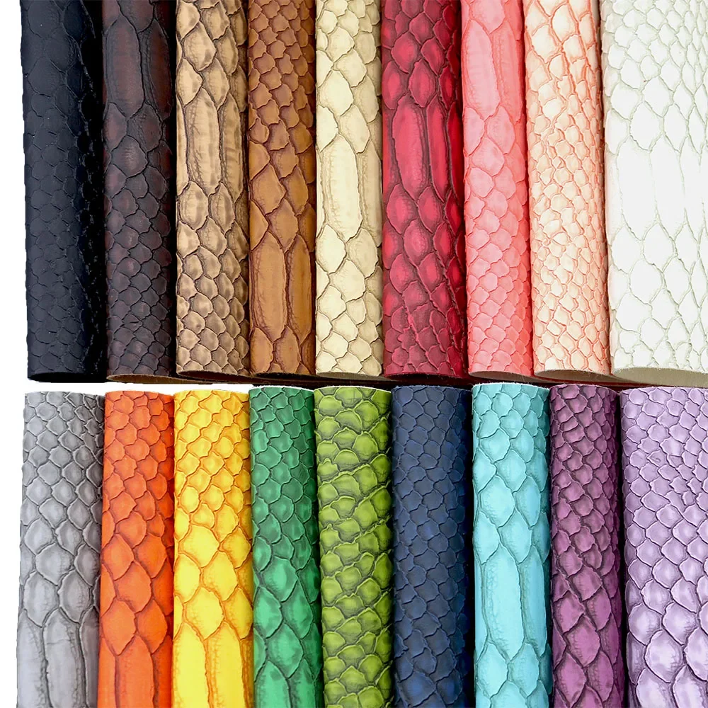 30x132cm rolka matowy aligator Gator wytłoczony Faux syntetyczna skóra skórzana tkanina na torby szycie DIY Craft BH364 — zdjęcie 2