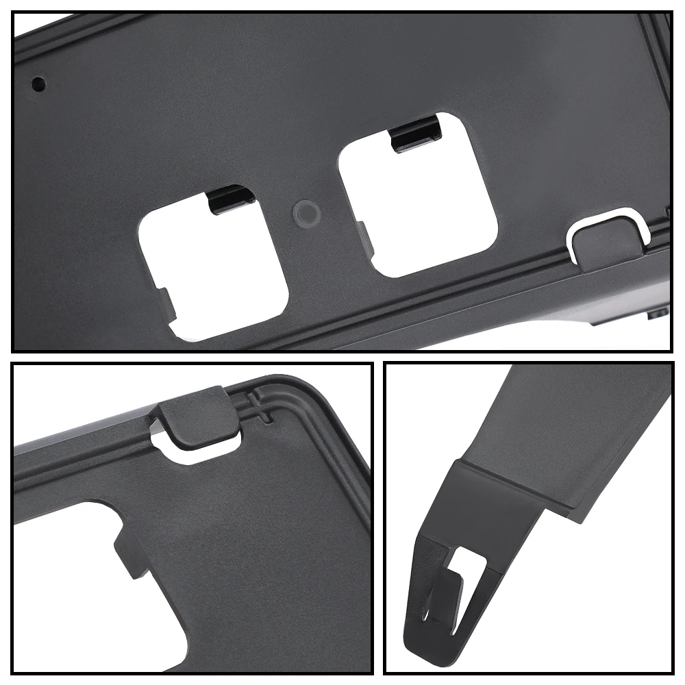مناسب لـ 2020-2022 Ford F250 F350 دعامة لوحة ترخيص أمامية فائقة التحمل باللون الأسود #6