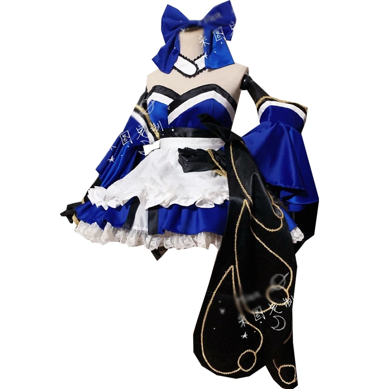 Custom Made Fate Grand Order Tamamo no Mae Cosplay Costume Blue Dress Halloween Suit Women Anime Outfits Uniform Big Size Tailor