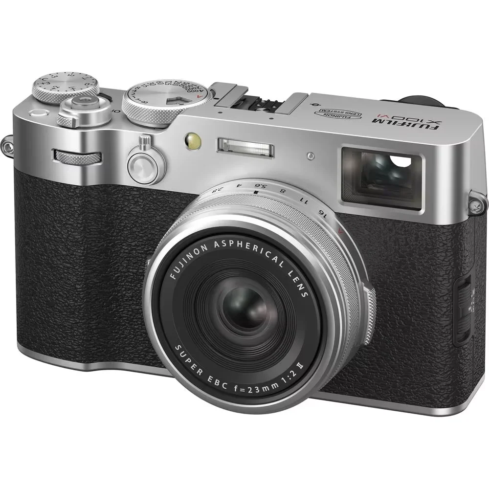 FUJIFILM X100VI Digital Camera Silver (16821822) Mirrorless Camera Image Stabilization 4K and 8K Video Resolution