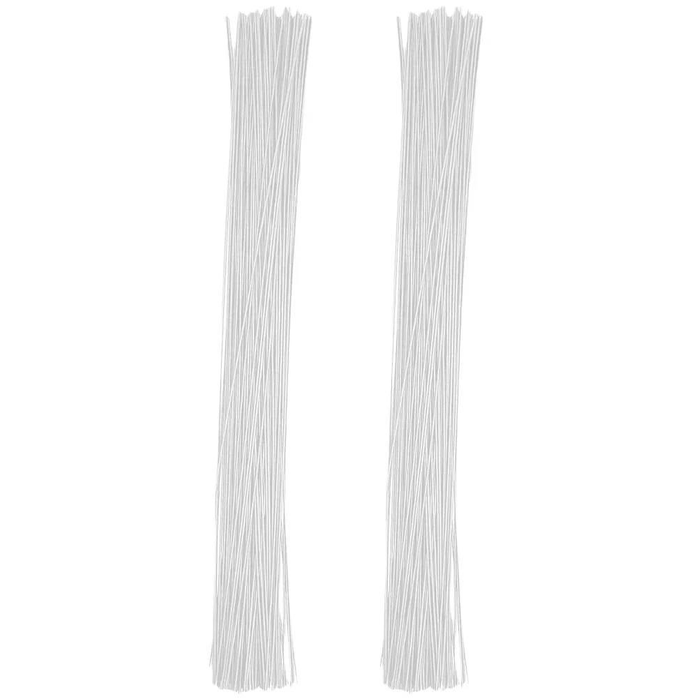 Fils floraux pratiques enveloppés de papier Floral, 100 pièces, fournitures de bricolage, tiges de fleurs, tiges de fil de fer blanc, fils de fleuriste à faire soi-même
