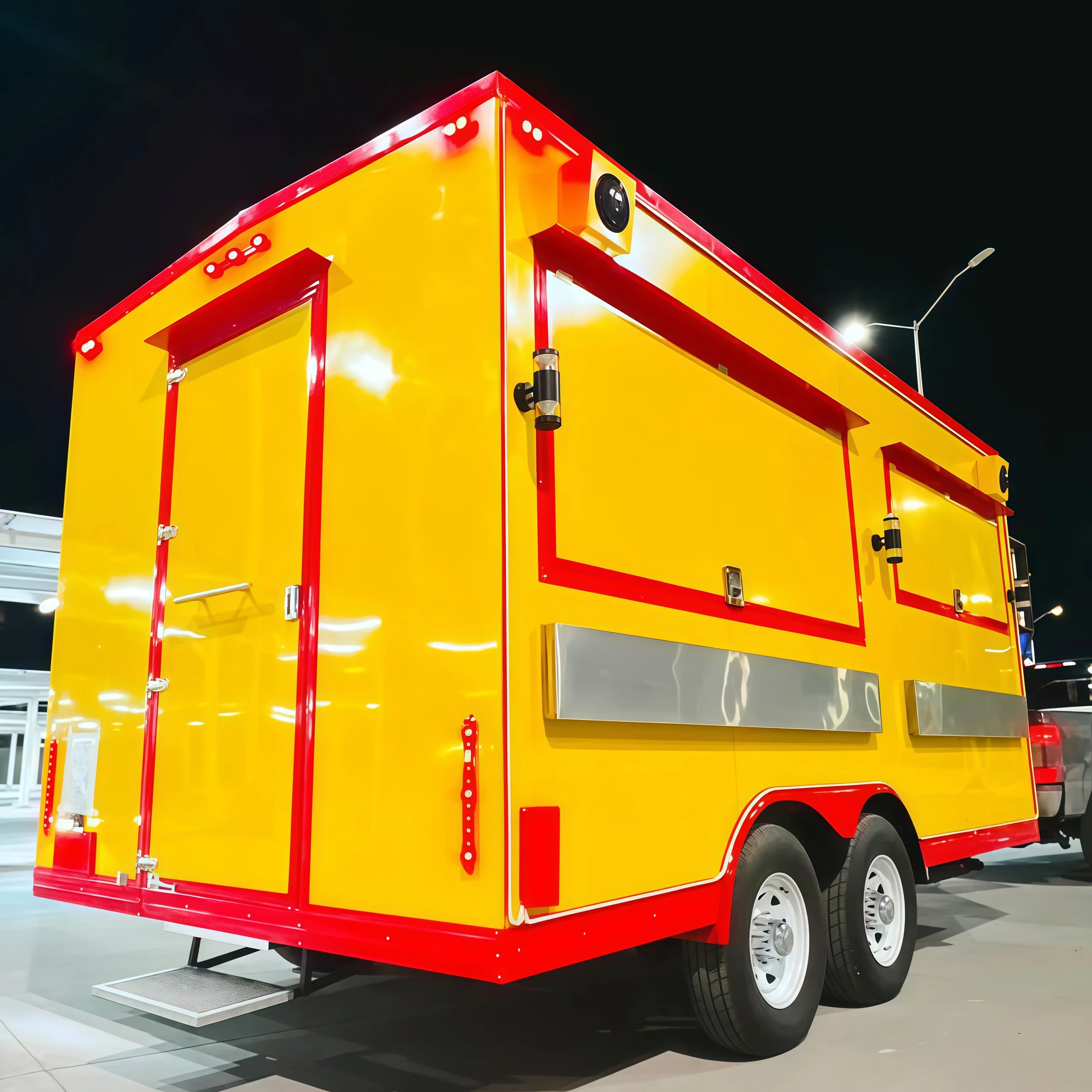 

New Food Trailers Fully Equipped Foodtruck Fast Food Cart Mobile Kitchen Food Truck for Sell