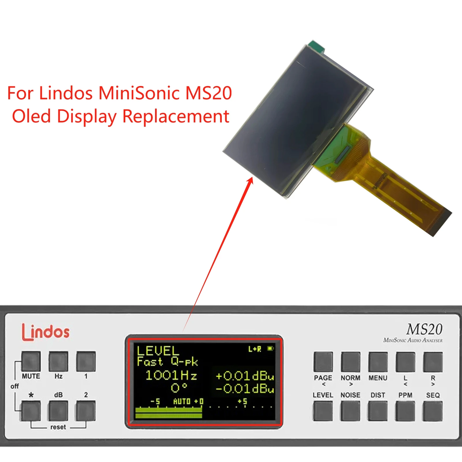 NEW Orginal Bright OLED display For Lindos MiniSonic MS20 screen Replacement