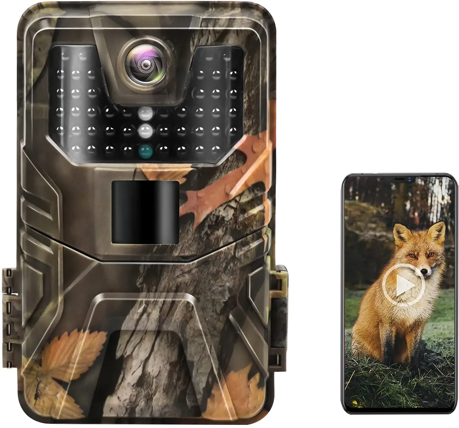 WIFI Live Stream Trail Camera 4K 30MP APP Bluetooth Controle Jacht Camera Nachtzicht WIFI900PRO Wildlife Surveillance - afbeelding 2