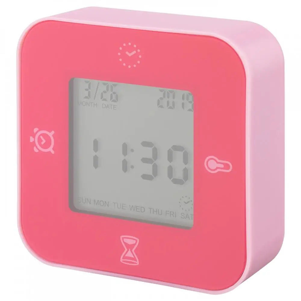 Reloj termómetro y temporizador IKEA L TTORP rosa: una solución práctica para tu espacio de trabajo y descanso