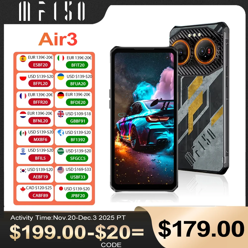 IIIF150 Air3 โทรศัพท์ 512GB 12GB Dynamic Island 100MP กล้อง Android 14 G96 โทรศัพท์ Ultra บางทนทาน 30W FAST CHARGE