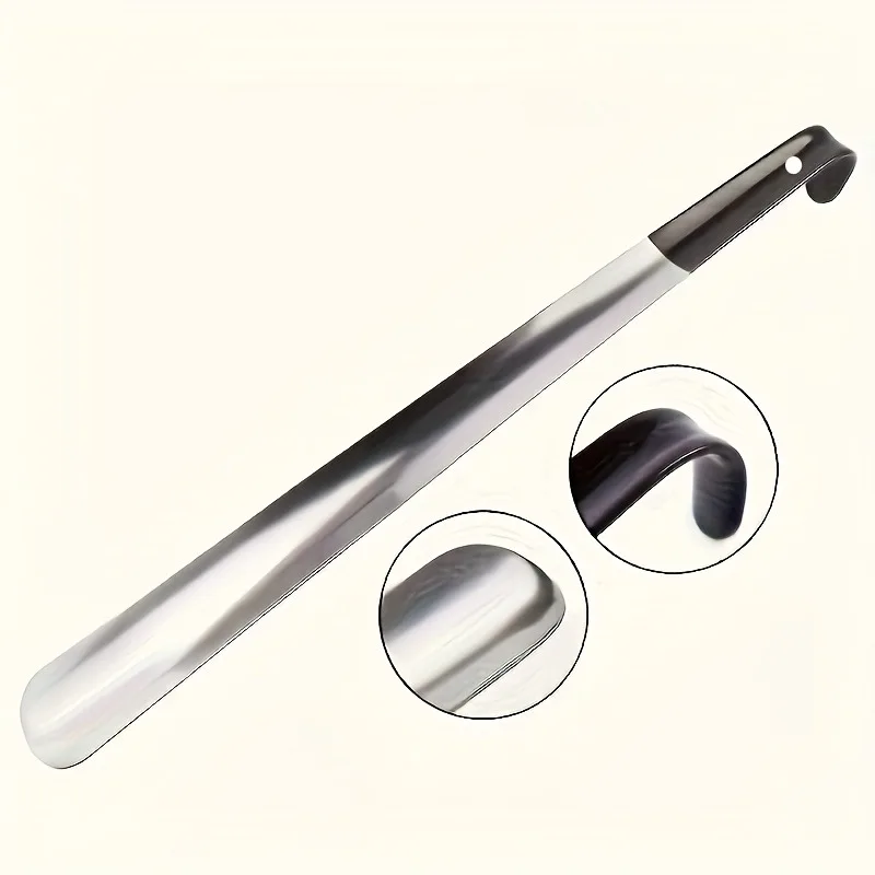 16.5 Inch Extra Long Stainless Steel Shoe Horn for Seniors – Easy-Grip Non-Slip Handle, Durable Shoe Dressing Aid for Elderly, People with Disabilities & Limited Mobility