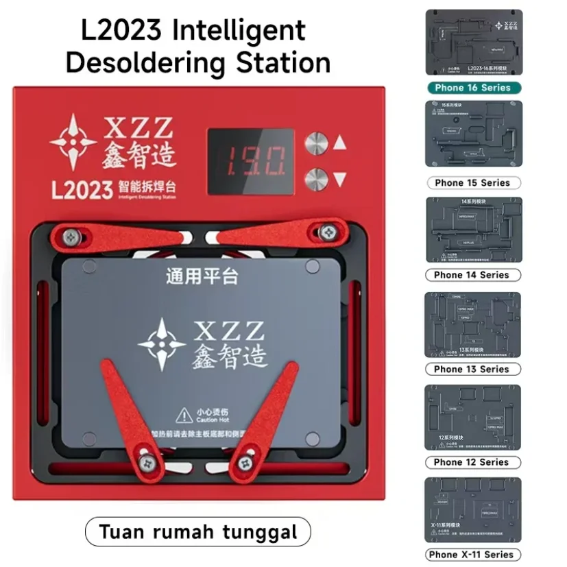 XZZ L2023 Smart Desoldering Station for iPhone X-16PM Android Motherboard IC Chip BGA Stencil Phone Repair Tools