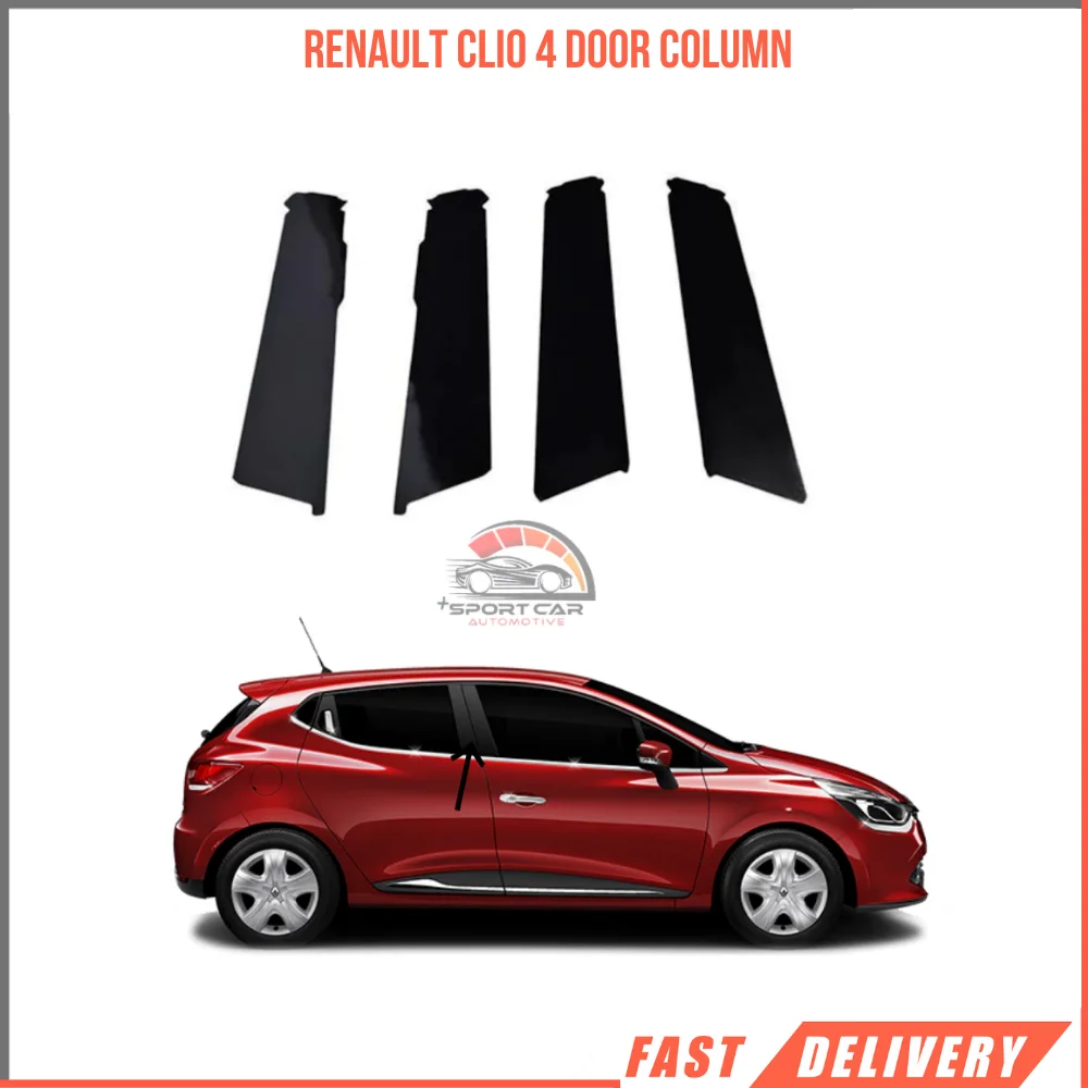 Fit For Renault Clio 4 door mast Band 4 pieces car accessories spare parts-Free Shipping