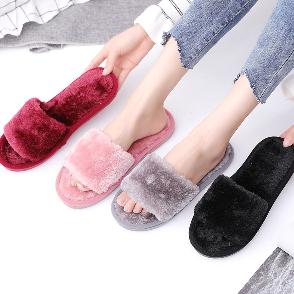 Residual Dumping Special Open total slippers SH108 Female slippers for indoor shoes office indoor slippers winter living room shoes