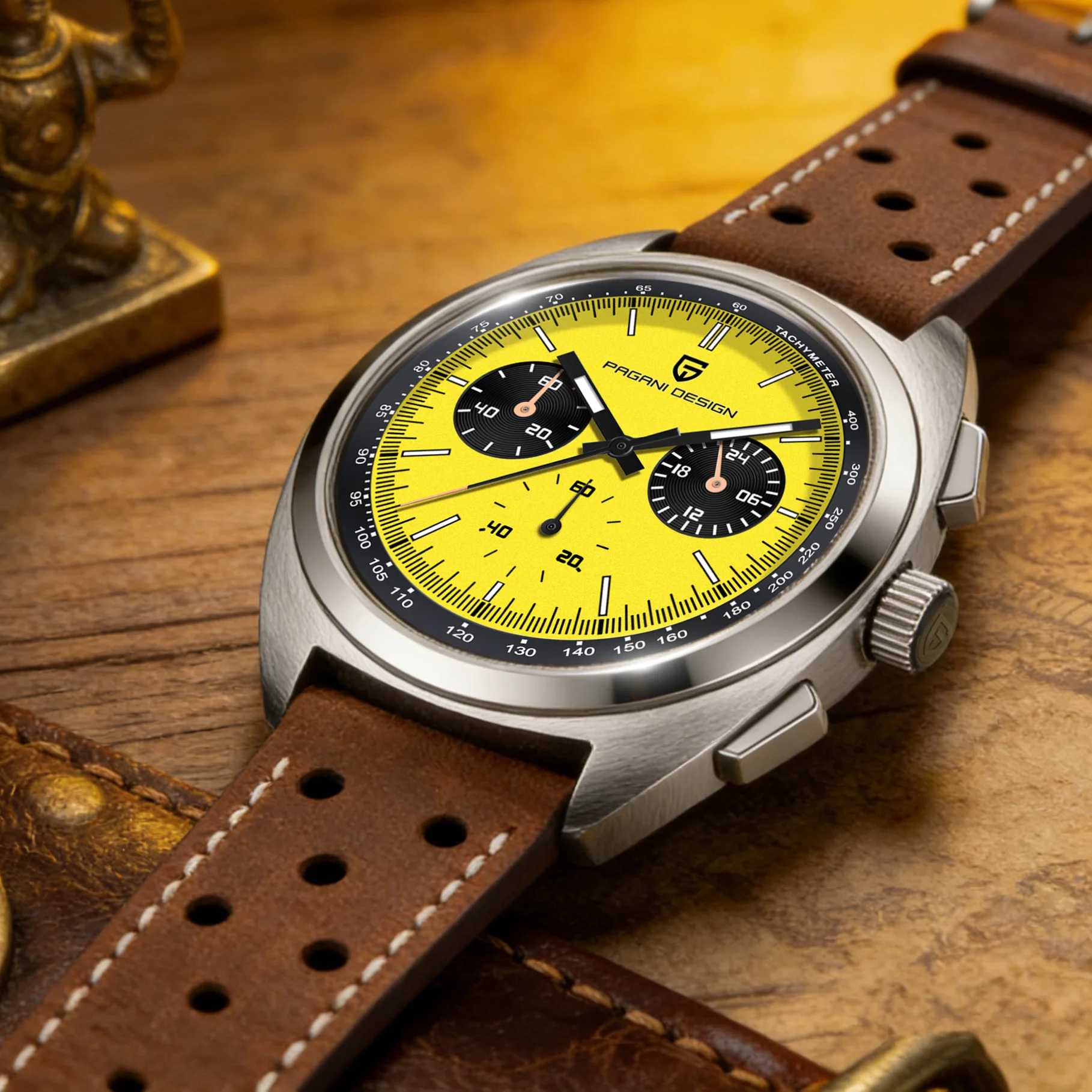 2026 PAGANI DESIGN New Retro Men's Watch Quartz Chronograph Watch Men Japan VK63 Sapphire glass Wrist Watch Men Local Shipping
