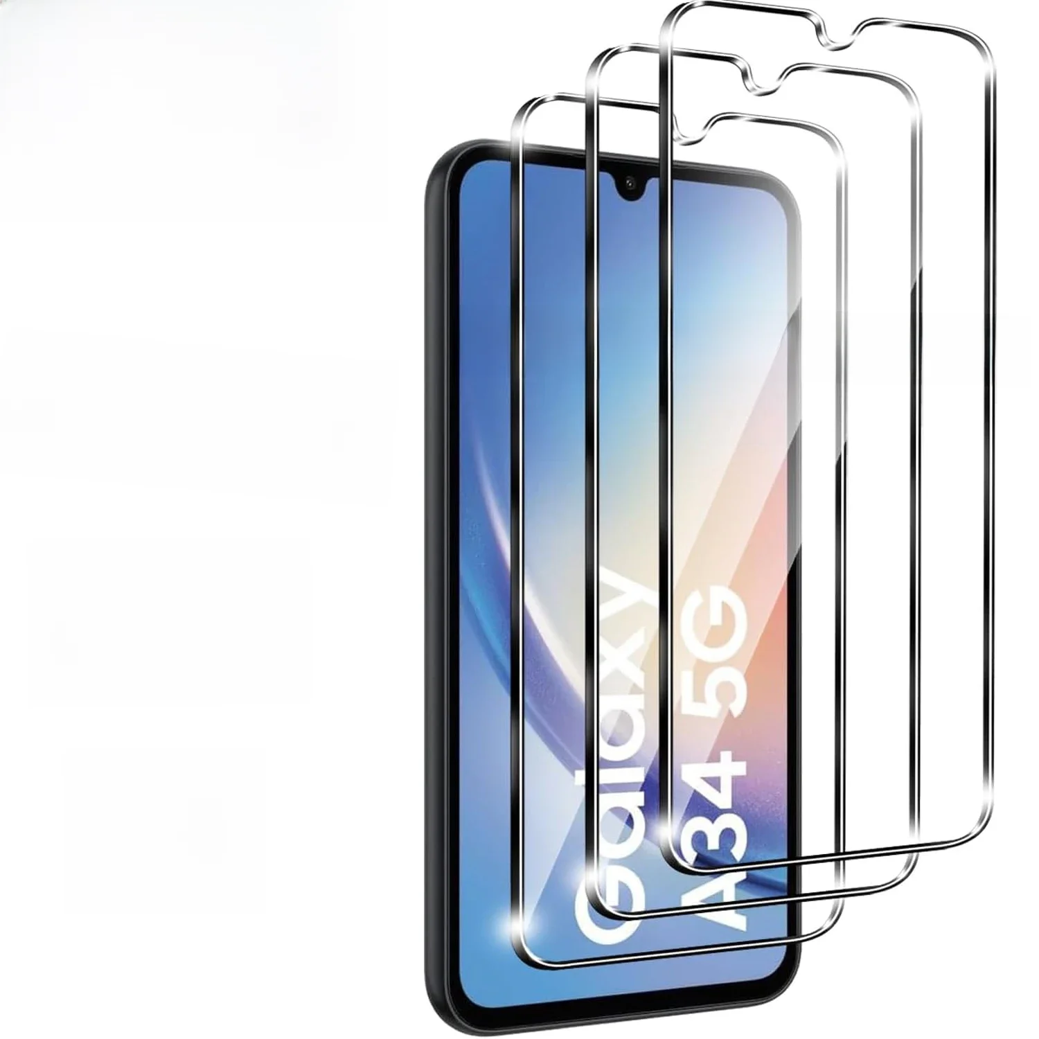 Pour Samsung Galaxy A34 5G Film de protection d'écran en verre trempé