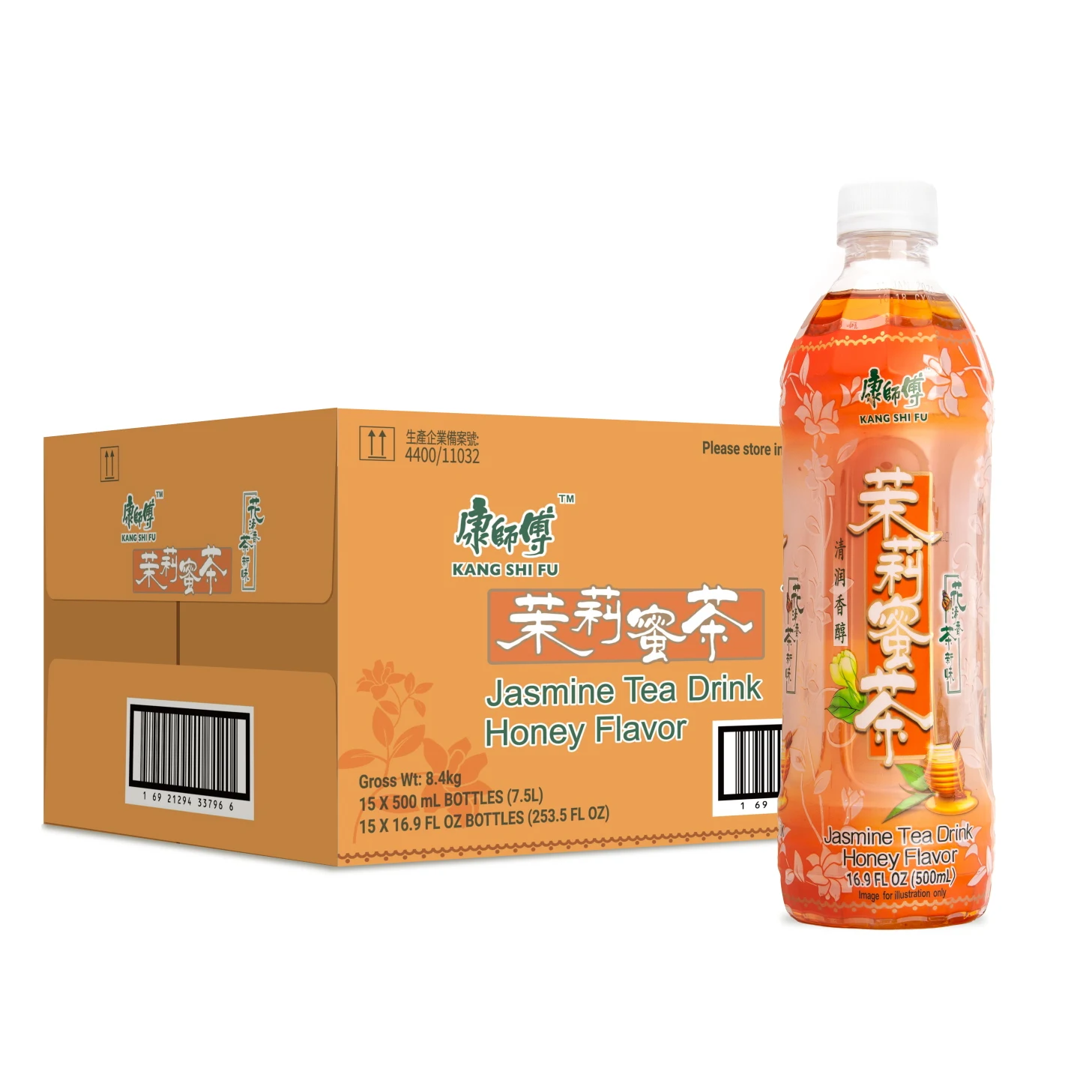 이멕스무역 중국식품 캉스푸 말리밀차 자스민꿀티 500ml, 15개, 1박스