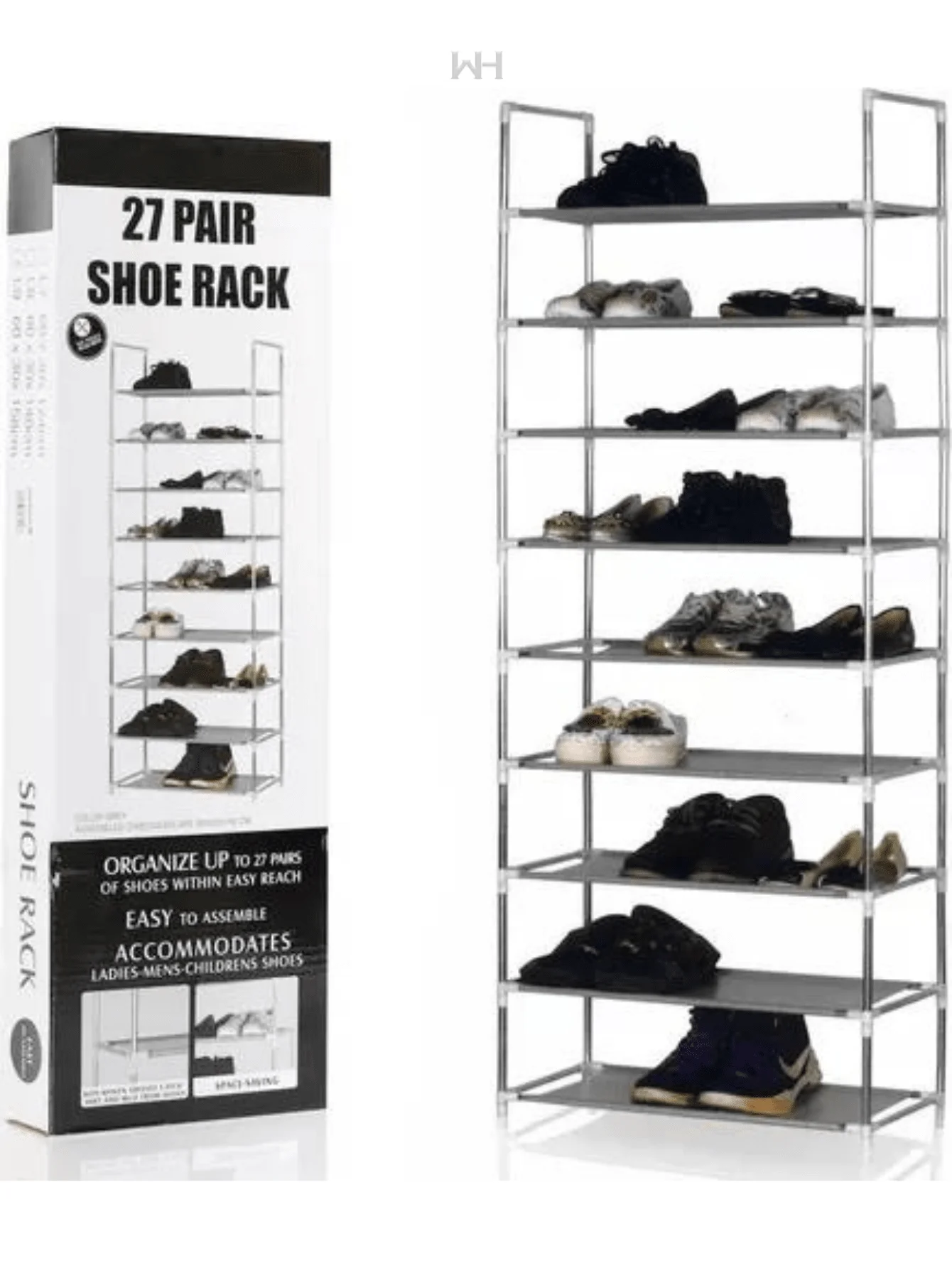 9 tier shoe rack, shoe storage, home organization, room organization, space saving