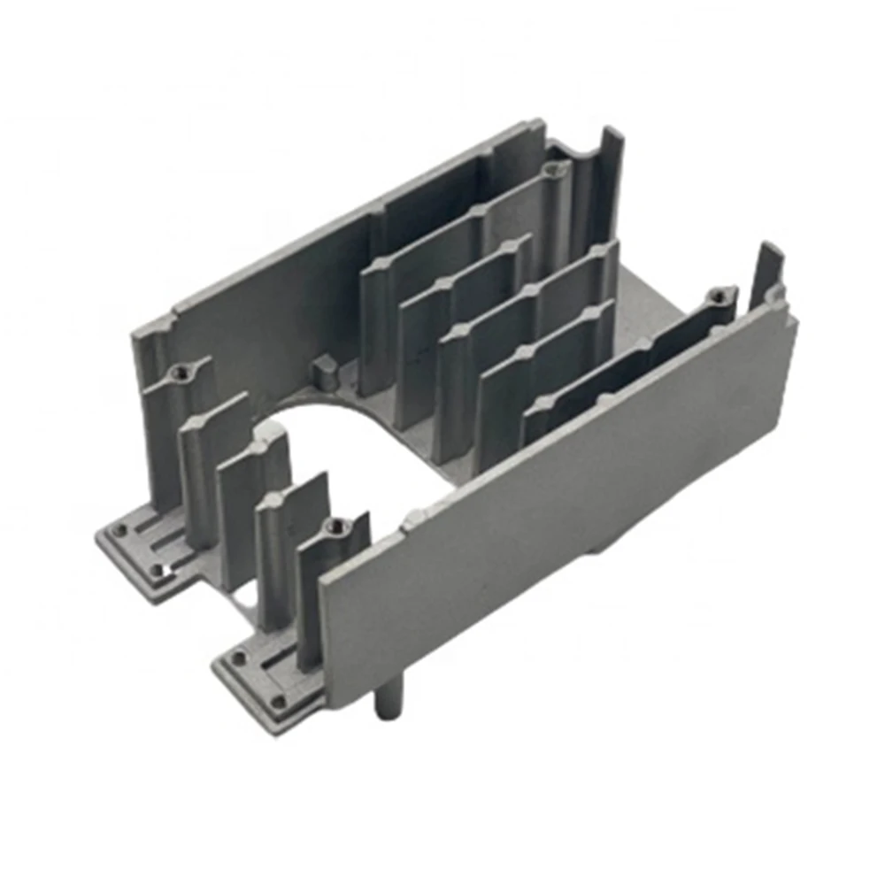 Custom Aluminum Alloy Die Cast Heat Sink Housing OEM CNC Machining High Fin Radiator Shell Power Electronic Equipment Die Cast
