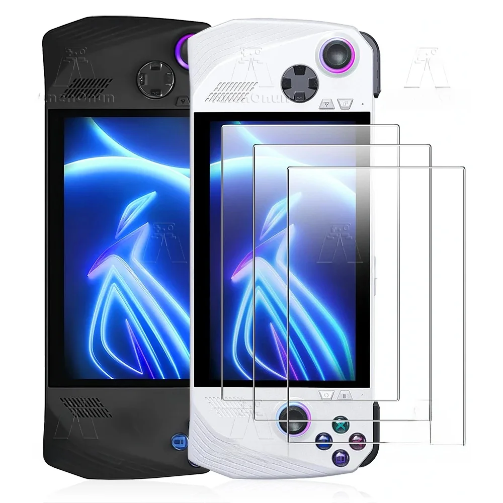 Verre trempé HD incassable pour ROG Ally/ROG Ally X, bord incurvé 2.5D, dureté 9H, anti-rayures, anti-traces de doigts, protection d'écran